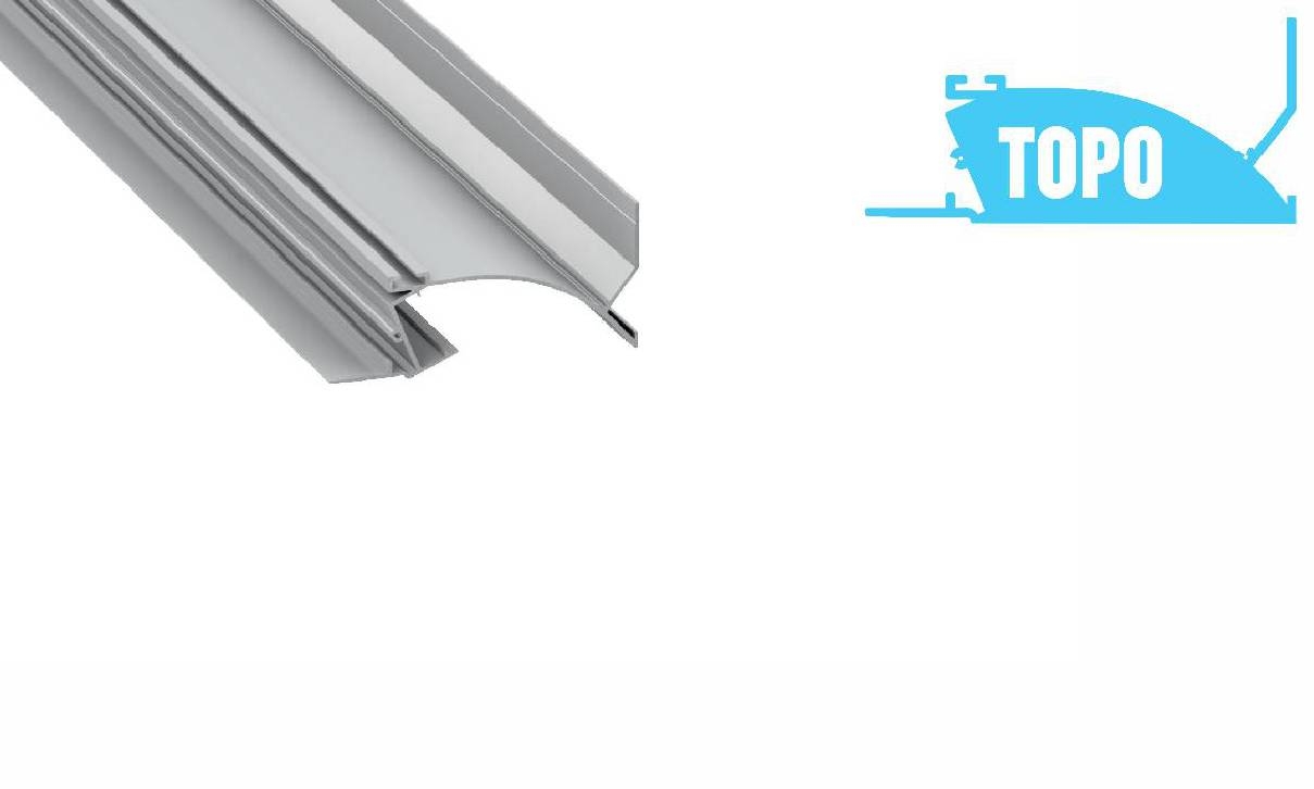 LUMINES TOPO recessed drywall system profiles